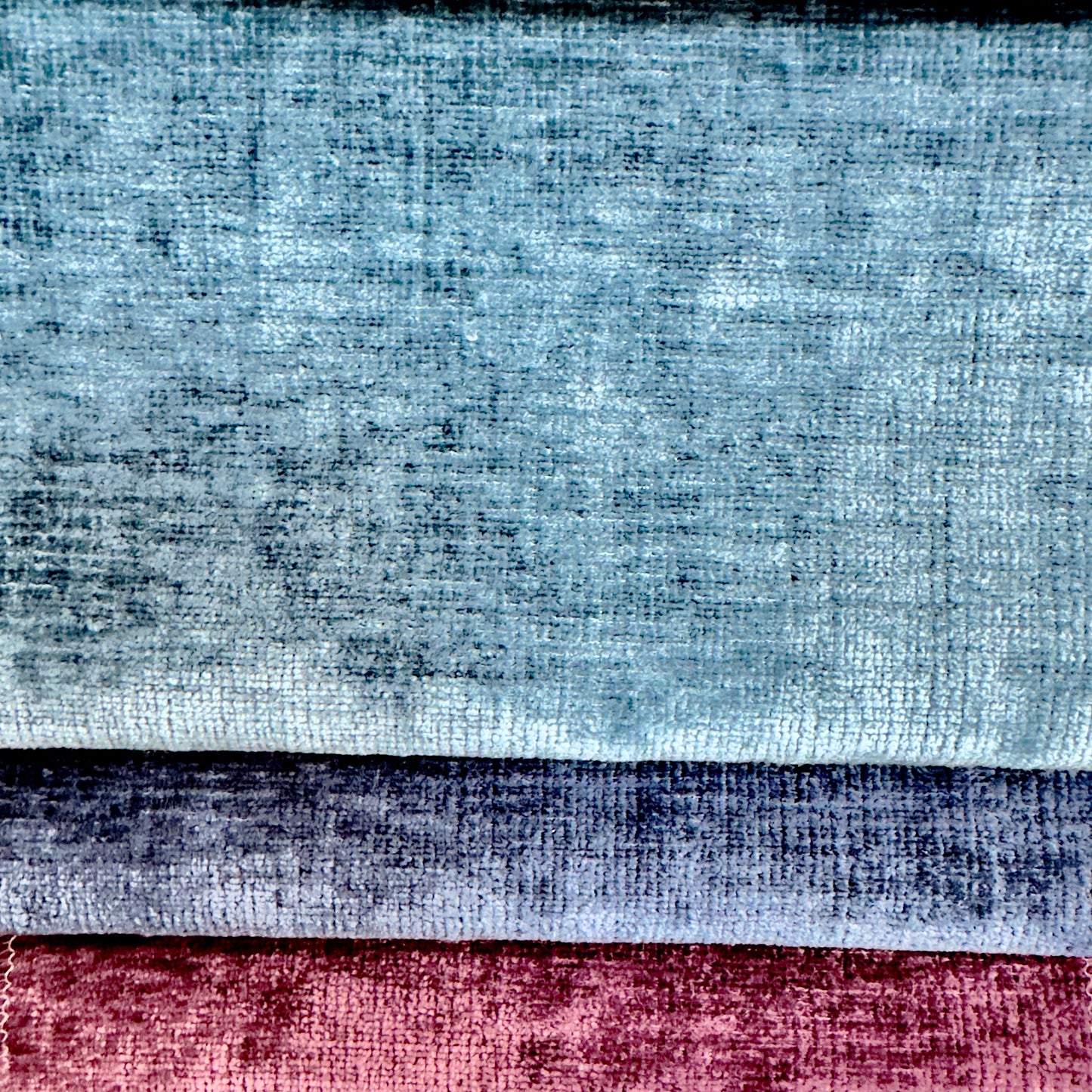 Material plușat cu reflexii, Reflect WR 16, nuanță perlată, albastru