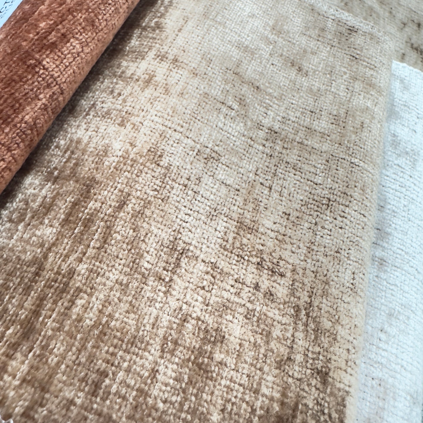 Material plușat cu reflexii, Reflect WR 09, nuanță perlată, maro