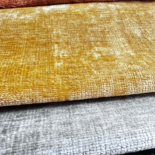 Material plușat cu reflexii, Reflect WR 13, nuanță perlată, galben