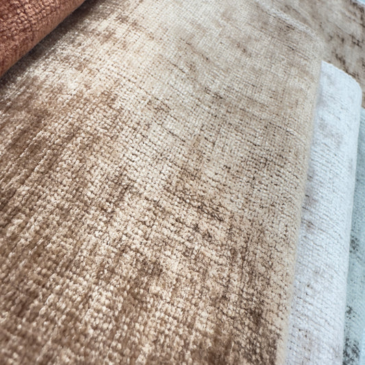 Material plușat cu reflexii, Reflect WR 08, nuanță perlată, bej