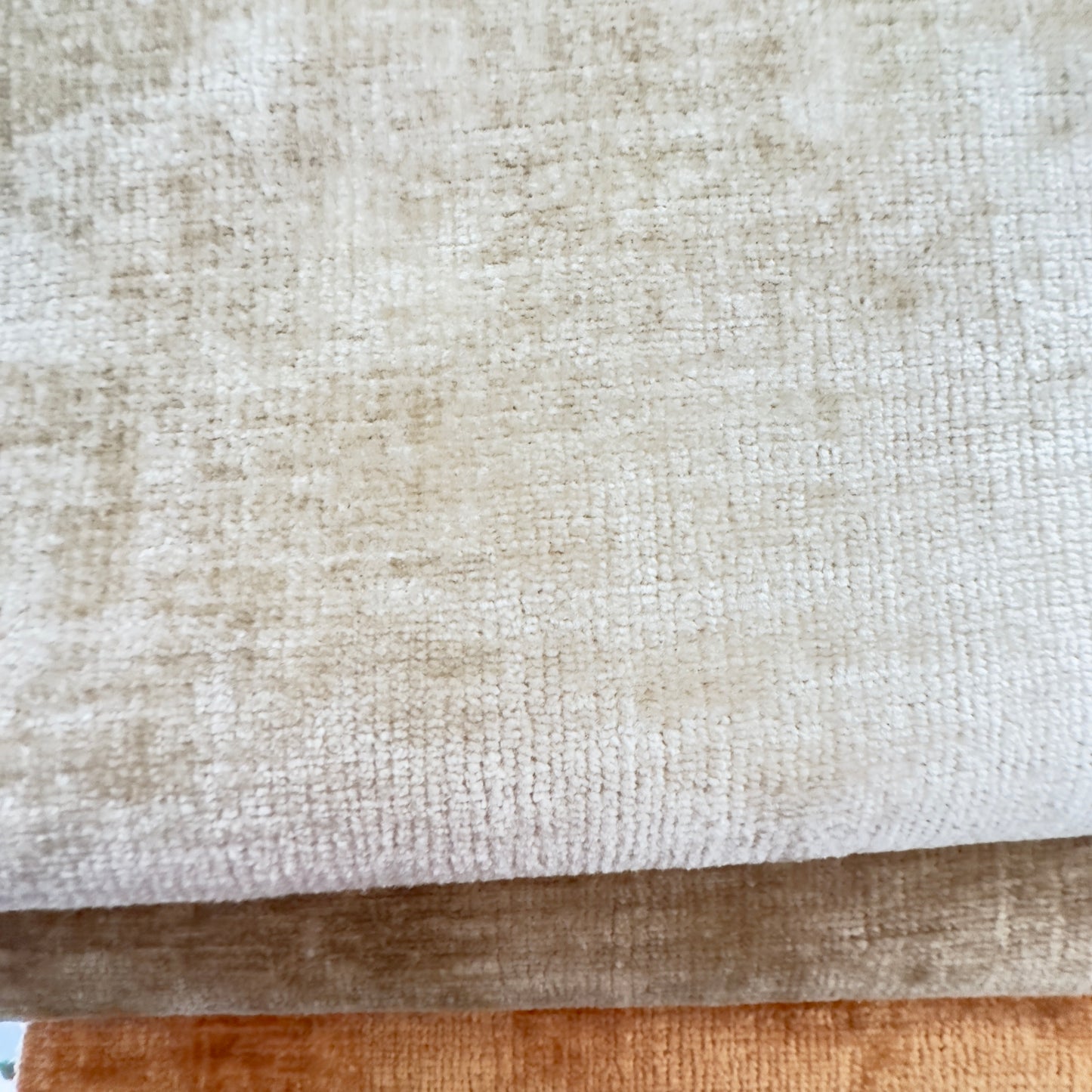 Material plușat cu reflexii, Reflect WR 03, nuanță perlată, nisipiu