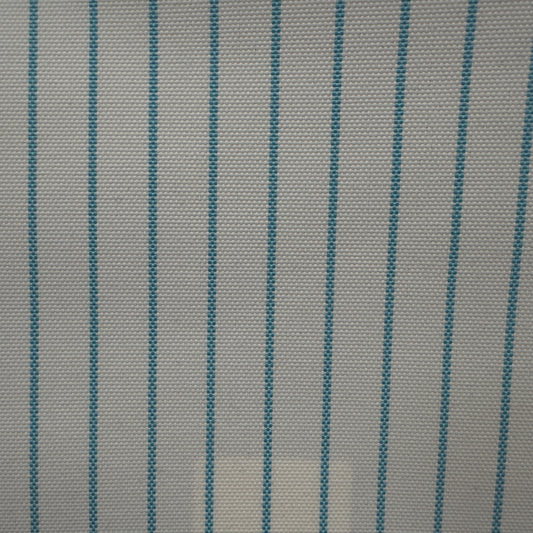 Material pentru exterior alb cu dungi albastre