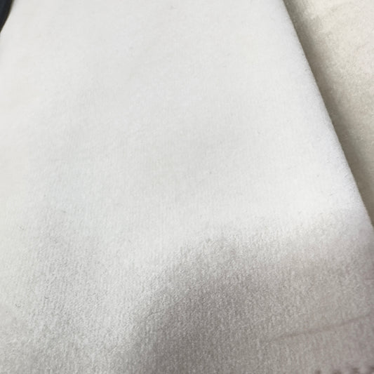 Material plușat ideal pentru tapițerie, COZY 01, alb sidefat