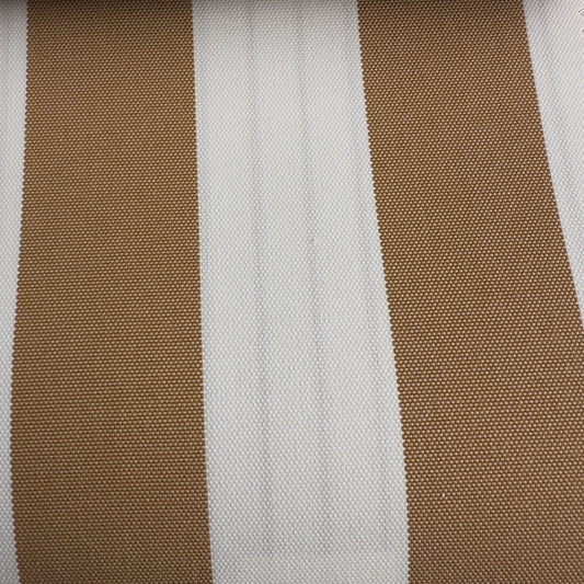 Material pentru exterior, alb cu dungi late galben muștar